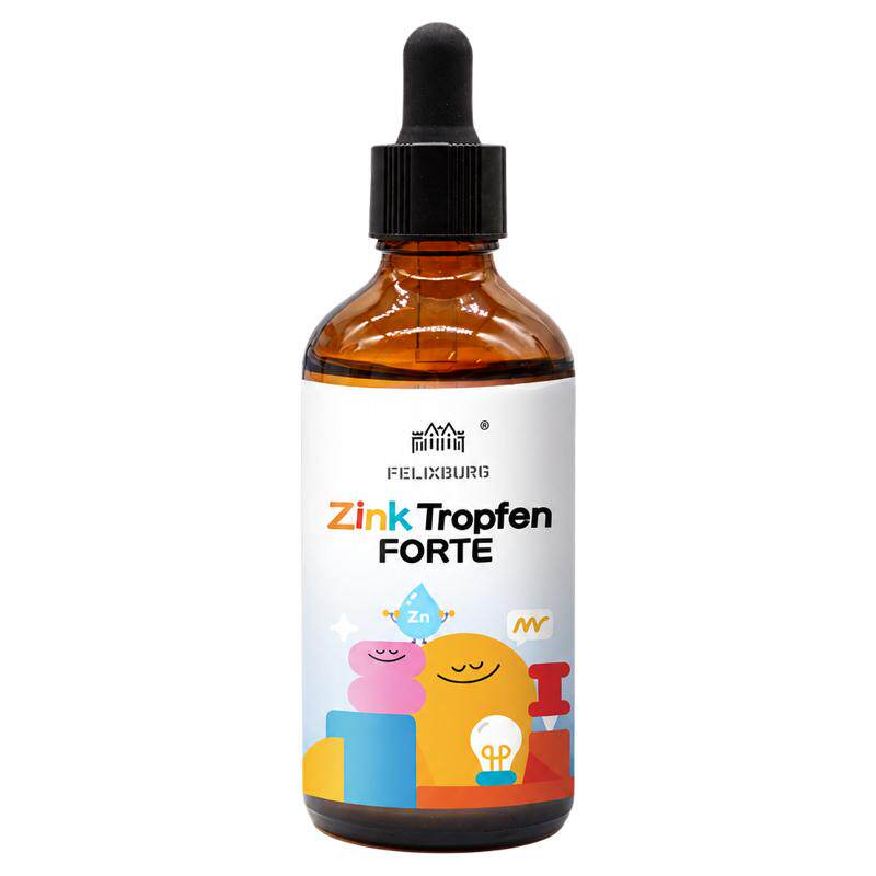 德国进口Felixburg菲乐葆锌滴剂宝宝儿童补锌甘氨酸螯合锌90ml/瓶