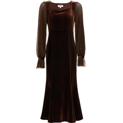 VeroModa拼接钻石领型连衣裙