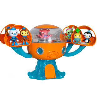 新款海底小纵队儿童玩具船舰艇章鱼堡基地儿童益智公仔短吻鳄艇