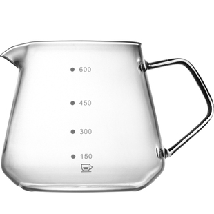 手冲咖啡壶云朵分享壶加厚耐热玻璃滤杯接钻石带刻度公道杯