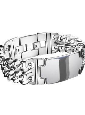 粗犷！韩版时尚宽潮男士手链