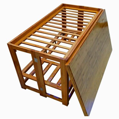 长方形烤火架家用取暖实木学习桌