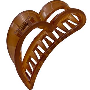 包邮 韩国 iu李智恩同款 ins爱心果冻色 纯色亚克力镂空 发夹抓夹