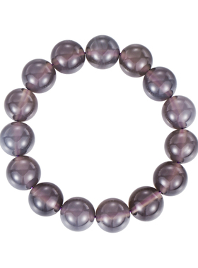 天然烟灰色水晶手串女