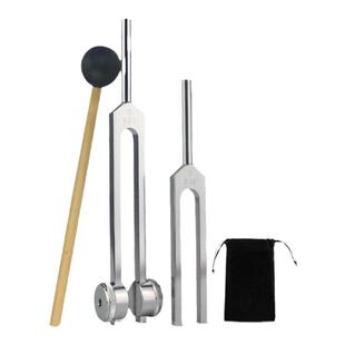 医用音叉128HZ/256/512铝质专业采耳听力检测音叉送锤布袋音锤