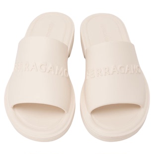 FERRAGAMO菲拉格慕 男士简约圆头平底一字拖凉鞋拖鞋 301604