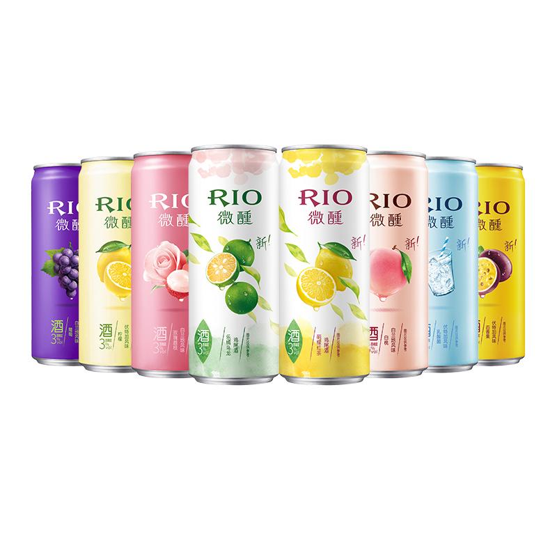 RIO锐澳8度强爽500ml高度鸡尾酒饮料大罐微醺果酒气泡酒