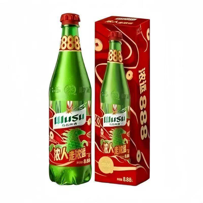 乌苏啤酒8880ml超大瓶装精酿小麦啤酒8.88L*1瓶聚会烧烤微醺 现货