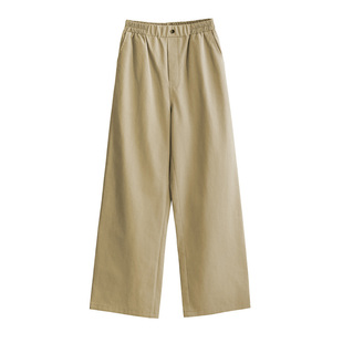 高品质夏季新款女童微胖女生直筒裤简约休闲裤纯色阔腿裤长裤子
