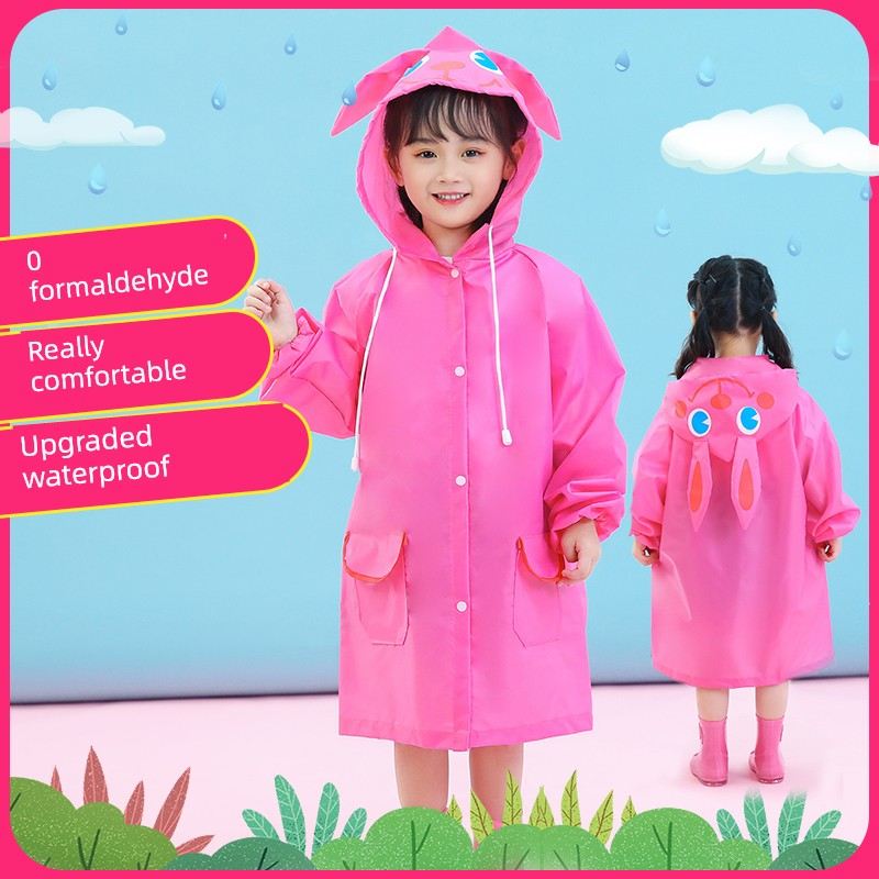 可爱儿童雨衣女孩宝宝幼儿园专用套装男童女童上学专用2岁3岁4岁
