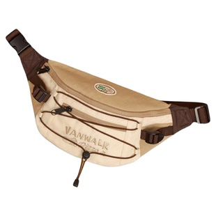 VANWALK披萨系列 新款通勤百搭胸包户外运动单肩斜挎包便携腰包女