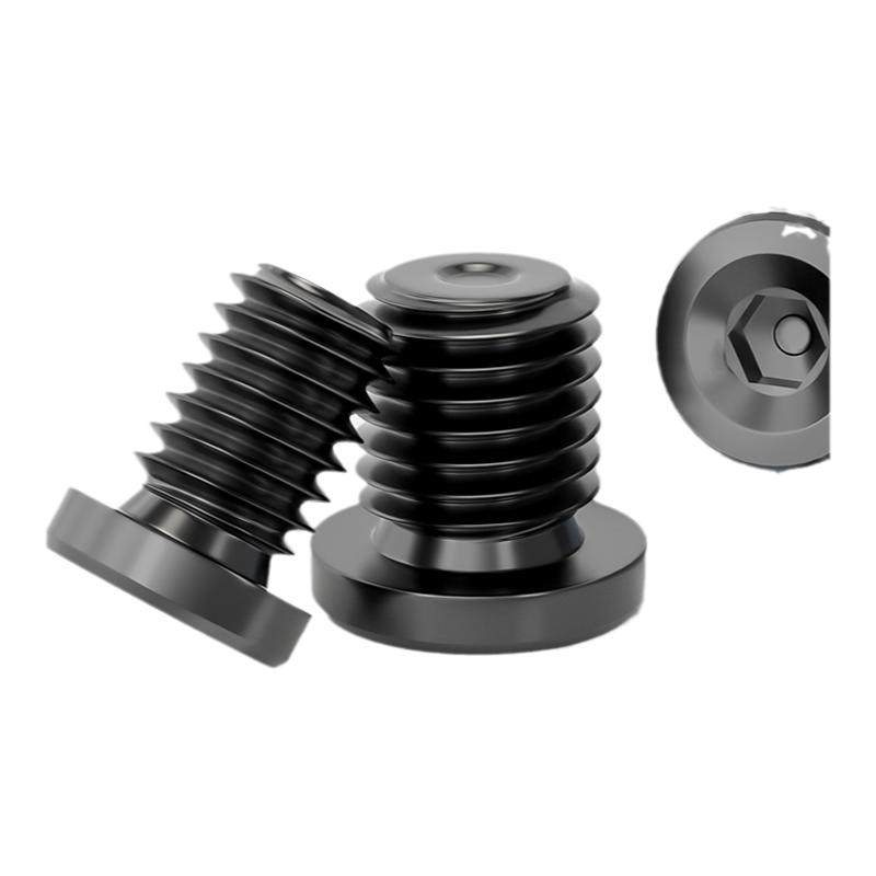 发黑内六角法兰面堵头带边管堵螺塞M8M10M12M20-M60*1/1.25/1.5/2