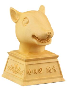 圆明园十二生肖汽车黄杨木兽首