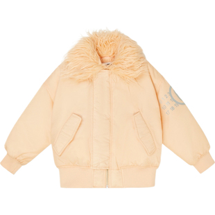【折扣】MM6 Maison Margiela 女童秋冬粉色印花斜纹布外套