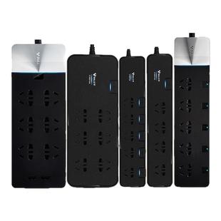 公牛抗电涌插座防雷击智能保护USB插座防电涌浪涌接线板排插插板