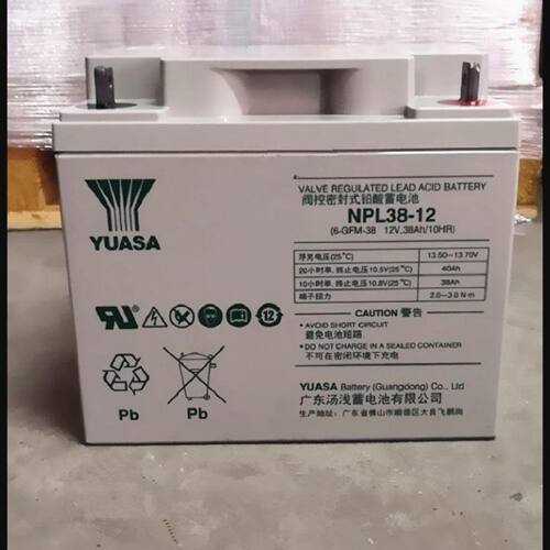 汤浅蓄电池NPL381212V38AH机房UPS电源配套消防照明EPS直流屏