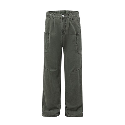 2026春秋美式美拉德复古水洗高街工装裤男女cleanfit直筒休闲裤子