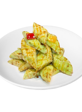 湘佰味油炸拔丝裹粉酥脆冰川茄子