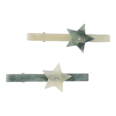 玉石海星*小众五角星镶钻发夹