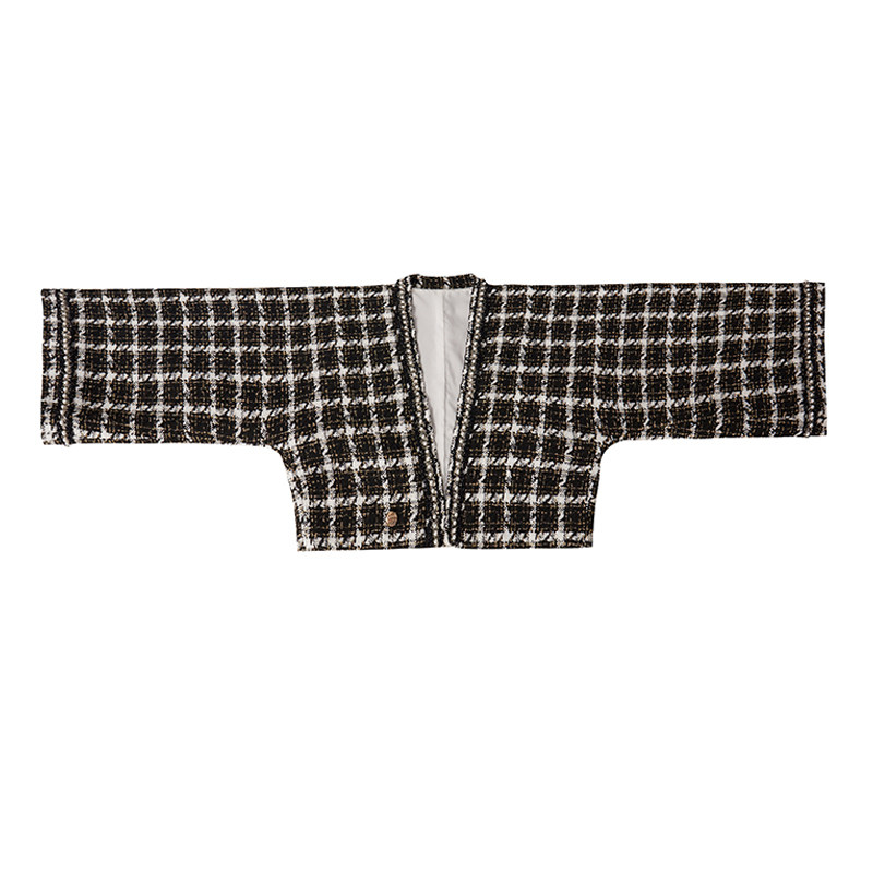 汉元素高级成衣对襟无领半臂汉服