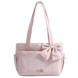 bagsmart托特包轻便行李袋百搭通勤上课电脑包手提包轻便单肩包女