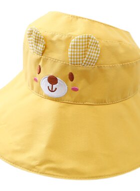 夏季4-12折叠大檐沙滩防晒遮阳帽