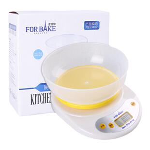法焙客厨房电子秤精准克数小型电子称烘焙食物称家用多色称重5kg