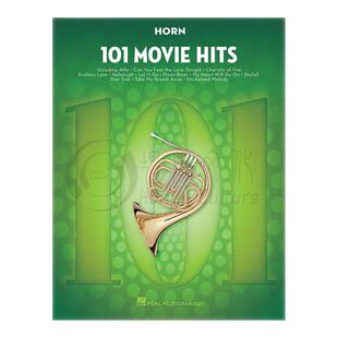 热门电影音乐 101首圆号独奏 海伦德原版进口乐谱书Hal Leonard 101 Movie Hits for Horn HL00158092