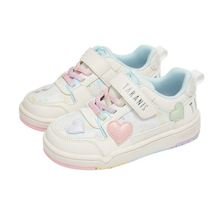 泰兰尼斯童鞋春秋季新款儿童板鞋甜心公主女童运动鞋轻量休闲鞋子