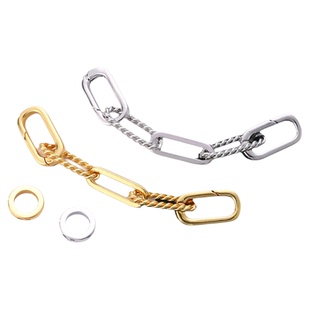 玛瑙散珠手链配件手工DIY材料穿珍珠项链专用线和扣头延长链接头