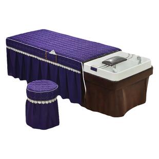 特惠洗头床罩加厚简约美容床品四件套头疗专用床套罩轻奢支持定做