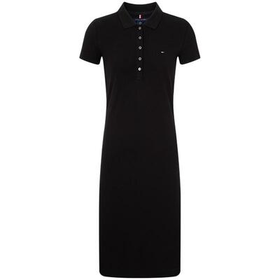 Tommy女装小绣标翻领修身POLO裙