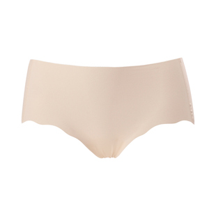 7A抗菌无痕粉底液肤色内裤女士夏季薄款三角裤桑蚕丝裆冰丝短裤头