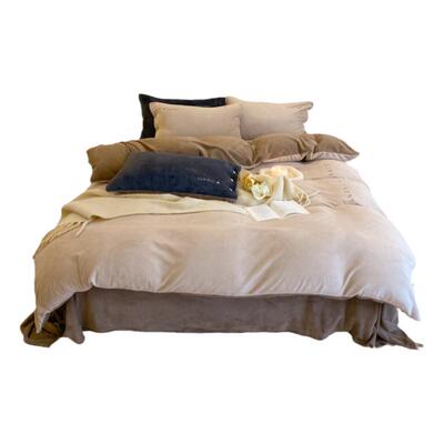 2022新款牛奶绒四件套加厚防静电