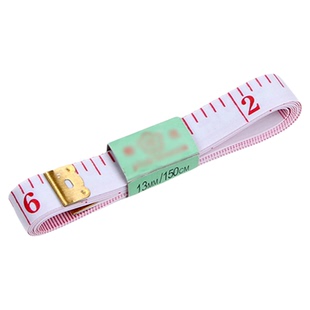 白底红字150cm塑料皮尺 量体 缝纫 裁衣工具 (公分、市寸)卷尺