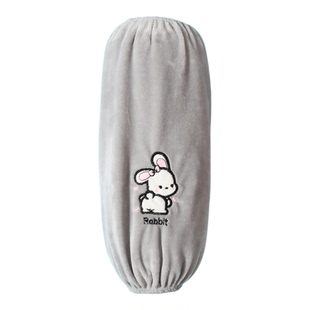 长款卡通袖套女秋冬韩版可爱学生羽绒服套袖成人上班防脏工作护袖