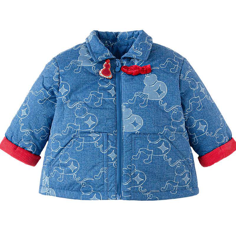 巴拉巴拉宝宝春装棉服拜年服外套