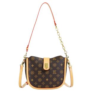 小众设计腋下包包女2025新款马鞍包轻奢复古老花包百搭单肩斜挎包