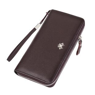 稻草人手包男真皮大容量钱包商务长款简约牛皮拉链时尚韩版手拿潮