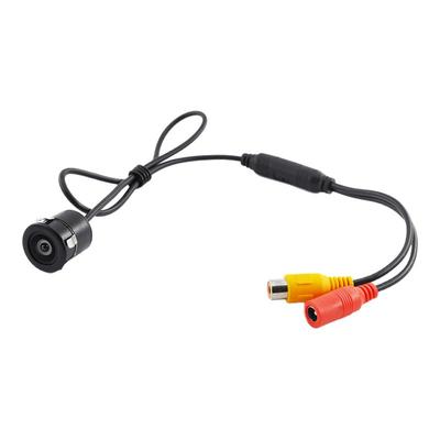 通用倒车影像摄像头打孔18.5高清夜视圆形汽车载后视摄影探头AHD