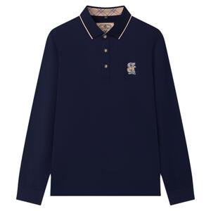 比华利保罗桑蚕丝男士长袖POLO