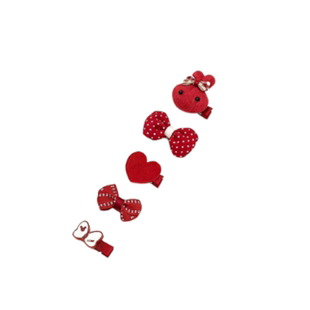 新年红色婴儿发夹全包布不伤发宝宝发饰发卡儿童小夹子女头饰