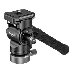 NEEWER纽尔液压云台阻尼铝合金摇臂手柄微调平底座三脚架全景摄影相机微单手机滑轨支架独脚架阿卡快装板