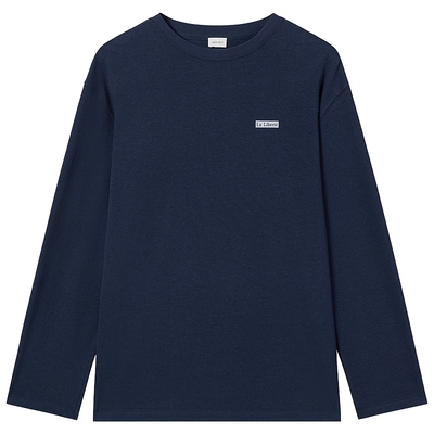 OCHIRLY欧时力麻棉印花长袖T恤