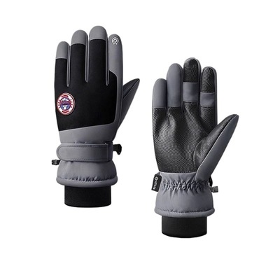 手套冬季骑行男女士电动车防风防寒加绒加厚保暖可触屏棉防水滑雪