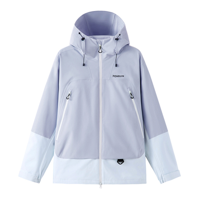 企鹅三防冲锋衣2025春季新款夹克