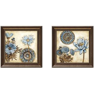 美式装饰画卧室床头挂画法式复古玄关餐厅背景墙壁画花卉2025新款