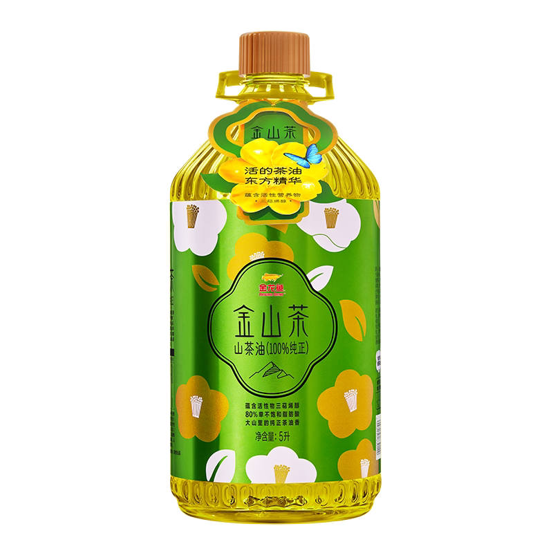 金龙鱼金山茶山茶油5L一级家用装
