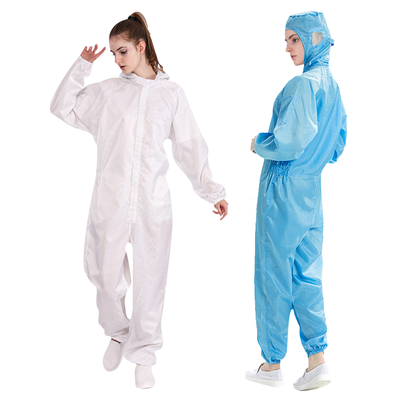 连体无尘服净化服防护服全身防静电洁净服喷漆服防尘衣工作服套装