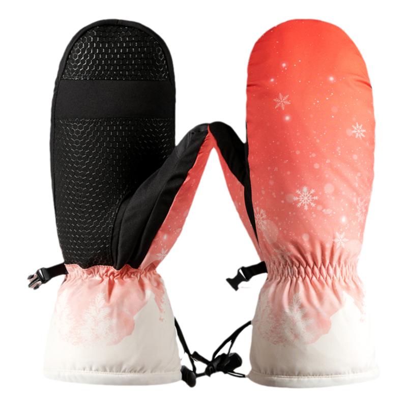 羽绒手套女冬季保暖加厚骑行玩雪